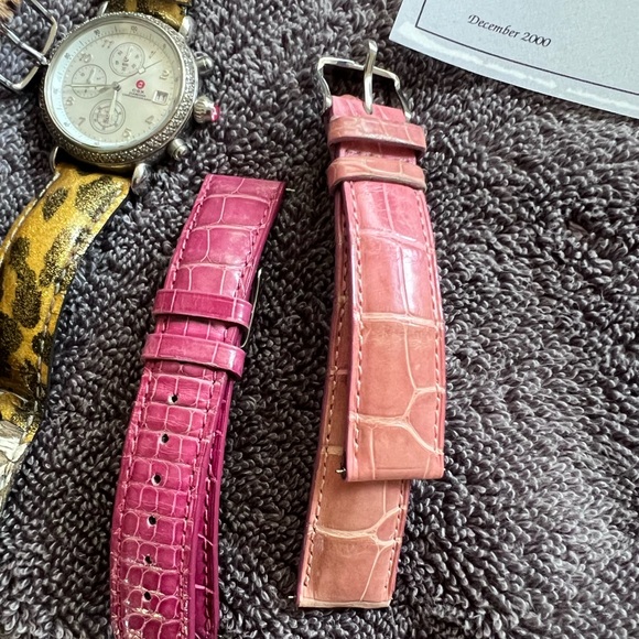 Michele CSX Ultimate Diamond Chronograph Watch with Alligator Watchbands - Picture 6 of 9